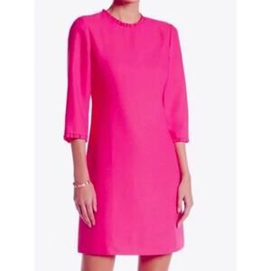 NWT Kate Spade Pink Ruffle Collar Mini Dress – Mod Shift Cocktail Look